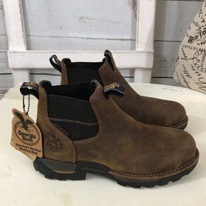 georgia boot eagle one waterproof chelsea work boot